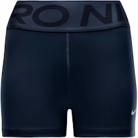 (Women) Nike Pro Sculpt Navy High-Waisted Logo Print Cycling Shorts FV7033-478