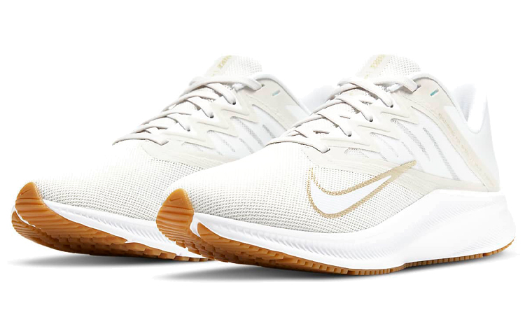 Lookbook Nike Quest 3 低筒 跑步鞋 女款 白金