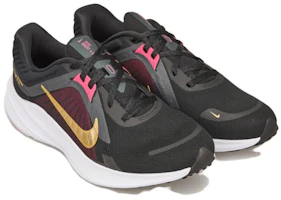 Shop Nike Quest 5 舒適百搭 防滑耐磨 低筒 跑步鞋 女款 黑紅色