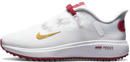 (Women) Nike React Ace Tour Low Golf Shoes White/Red CW3096-104 (Women) Nike React Ace Tour Low Golf Shoes White/Red CW3096-104