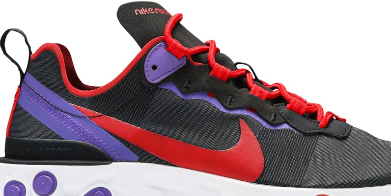 Nike React Element 55 運動舒適 百搭氣質 潮流 防滑耐磨 低幫 跑步鞋 女款 黑紅色 Order Nike React Element 55 運動舒適 百搭氣質 潮流 防滑耐磨 低幫 跑步鞋 女款 黑紅色