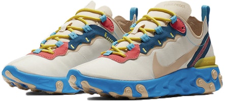 (Women) Nike React Element 55 'Cream Blue' BQ2728-201 (Women) Nike React Element 55 'Cream Blue' BQ2728-201