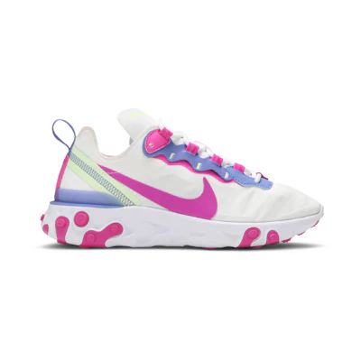 (W) Nike React Element 55 'White Fire Pink'