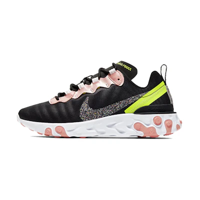 (W) Nike React Element 55 PRM 'Black Coral Stardust'
