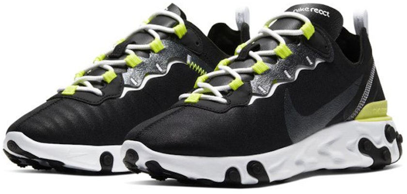 (W) Nike React Element 55 SE 'Negro Limón Veneno' CN3591-001 Lookbook (W) Nike React Element 55 SE 'Negro Limón Veneno' CN3591-001