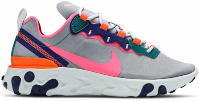 (Women) Nike React Element 55 Wolf Grey Multi ‘Color BQ2728-006 (Women) Nike React Element 55 Wolf Grey Multi ‘Color BQ2728-006