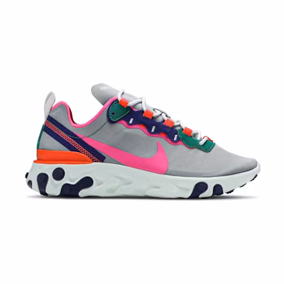 (W) Nike React Element 55 Wolf Grey Multi ‘Color