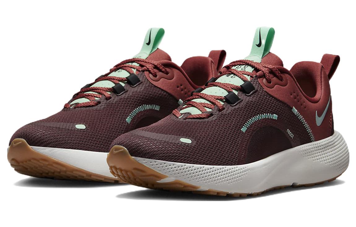 Lookbook (W) Nike React Escape Run 2 'Burgundy' Lelaki Wanita Larian Kasual. DJ9976-600
