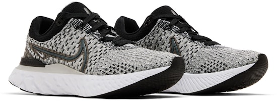 Cheap (W) Nike React Infinity Run Flyknit 3 ''Schwarz Dunkles Rauchgrau'' DD3024-006