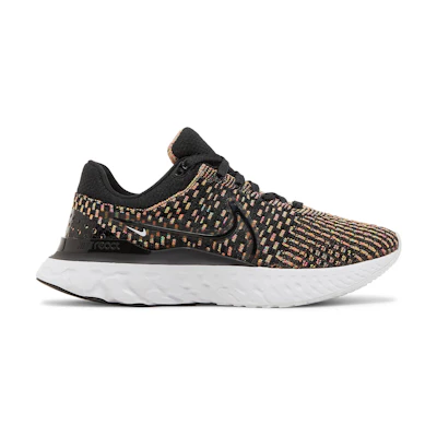 (W) Nike React Infinity Run Flyknit 3 'Black Multi'