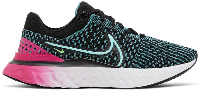 (W) Nike React Infinity Run Flyknit 3 'Hitam Merah Jambu Turquoise' DD3024-003 Buy (W) Nike React Infinity Run Flyknit 3 'Hitam Merah Jambu Turquoise' DD3024-003