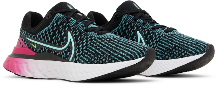 (W) Nike React Infinity Run Flyknit 3 'Hitam Merah Jambu Turquoise' DD3024-003 Cheap (W) Nike React Infinity Run Flyknit 3 'Hitam Merah Jambu Turquoise' DD3024-003