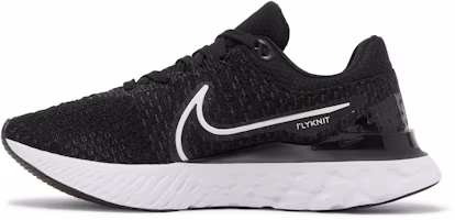 Shop (W) Nike React Infinity Run Flyknit 3 'Hitam Putih' DD3024-001