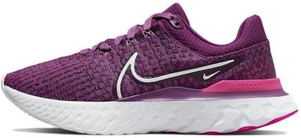 (Women) Nike React Infinity Run Flyknit 3 'Light Bordeaux' DD3024-500 (Women) Nike React Infinity Run Flyknit 3 'Light Bordeaux' DD3024-500