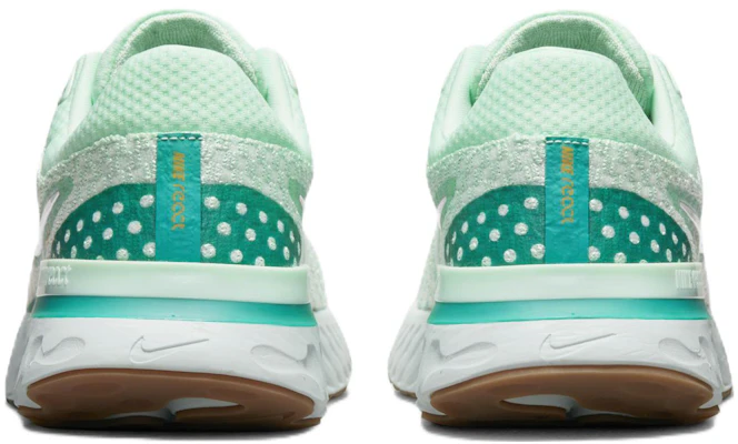 (W) Nike React Infinity Run Flyknit 3 'Mint Foam' Sepatu Wanita DD3024-301 Details for (W) Nike React Infinity Run Flyknit 3 'Mint Foam' Sepatu Wanita DD3024-301