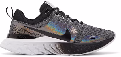 (Women) Nike React Infinity Run Flyknit 3 Premium 'Black Zebra Iridescent' DZ3027-001 (Women) Nike React Infinity Run Flyknit 3 Premium 'Black Zebra Iridescent' DZ3027-001