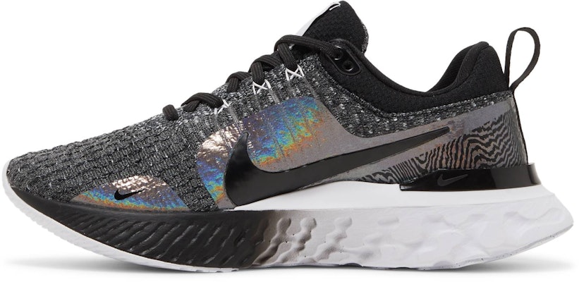 (W) Nike React Infinity Run Flyknit 3 Premium 'Zebra Hitam Pelangi' DZ3027-001 Lookbook (W) Nike React Infinity Run Flyknit 3 Premium 'Zebra Hitam Pelangi' DZ3027-001