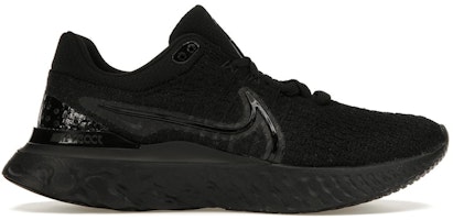 (Women) Nike React Infinity Run Flyknit 3 Triple Black DD3024-005 (Women) Nike React Infinity Run Flyknit 3 Triple Black DD3024-005