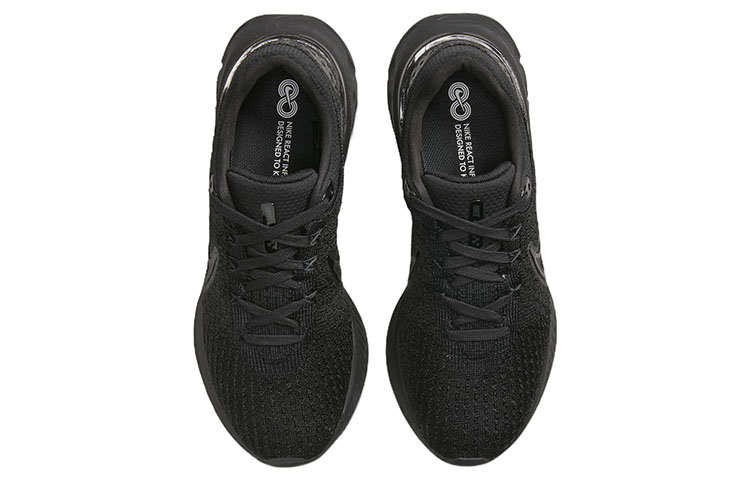 Shop (W) Nike React Infinity Run Flyknit 3 Triple Negro DD3024-005
