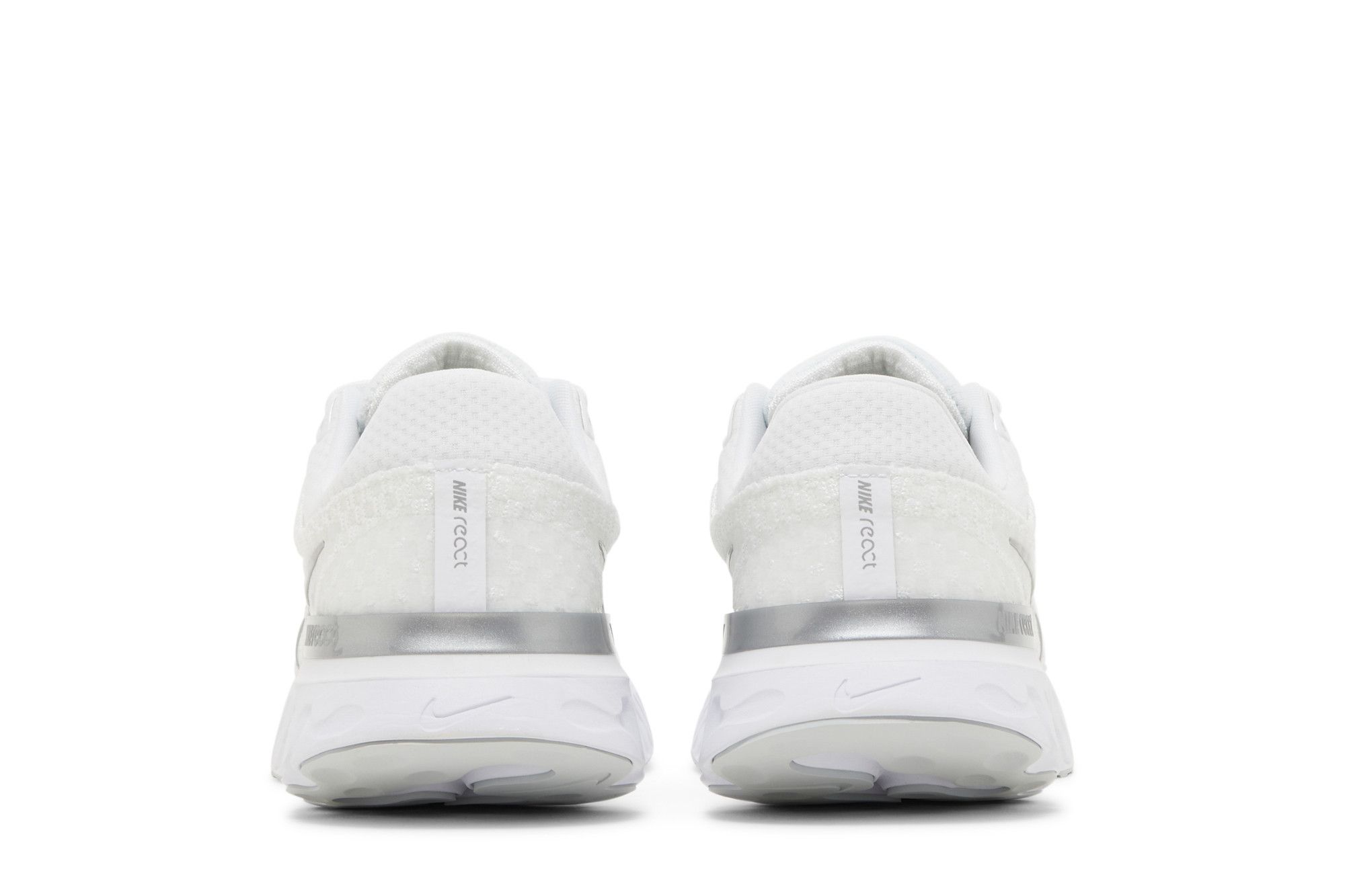 Sizing (W) Nike React Infinity Run Flyknit 3 Blanc Argent Métallique DD3024-101