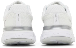 Sizing (W) Nike React Infinity Run Flyknit 3 Blanco Plateado Metálico DD3024-101