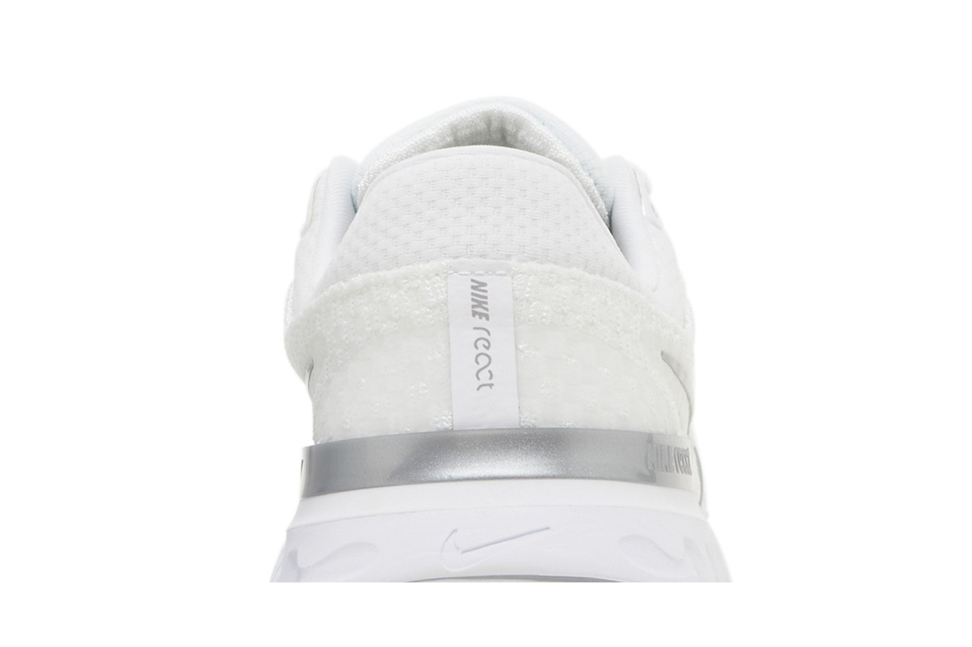 Cheap (W) Nike React Infinity Run Flyknit 3 Blanc Argent Métallique DD3024-101
