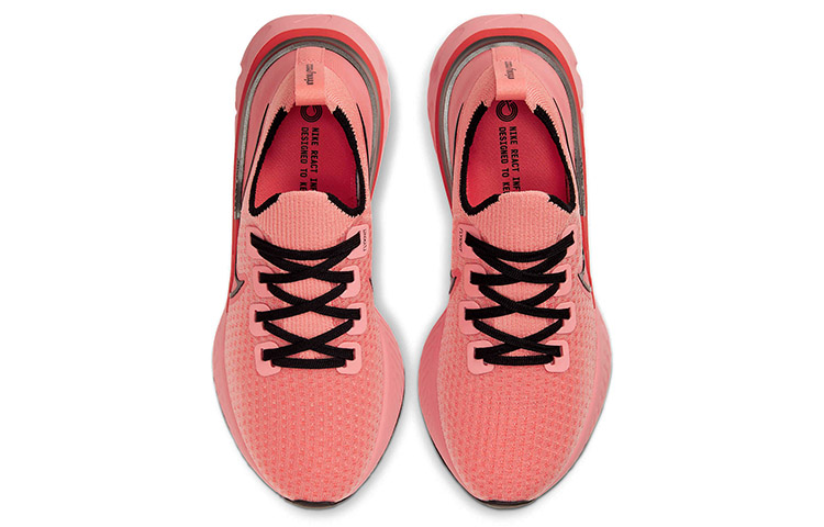 Shop (W) Nike React Infinity Run Flyknit 'Bright Melon' Lelaki Perempuan Kasut Lari CD4372-800