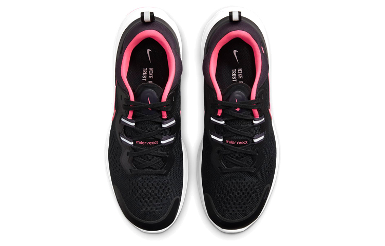 Shop (W) Nike React Miler 2 ''Nero Hyper Rosa'' CW7136-003