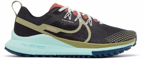 (Women) Nike React Pegasus Trail 4 'Black Alligator Mint' DJ6159-004 (Women) Nike React Pegasus Trail 4 'Black Alligator Mint' DJ6159-004