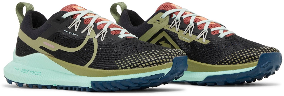 (W) 耐克React Pegasus Trail 4黑色鳄鱼薄荷配色跑鞋 DJ6159-004 Cheap (W) 耐克React Pegasus Trail 4黑色鳄鱼薄荷配色跑鞋 DJ6159-004