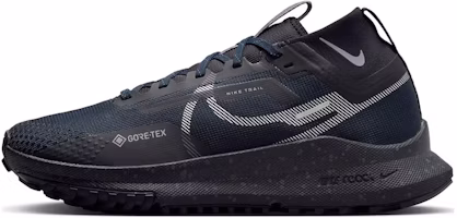 (Women) Nike React Pegasus Trail 4 GORE-TEX 'Dark Obsidian Metallic Silver' FZ4343-400 (Women) Nike React Pegasus Trail 4 GORE-TEX 'Dark Obsidian Metallic Silver' FZ4343-400