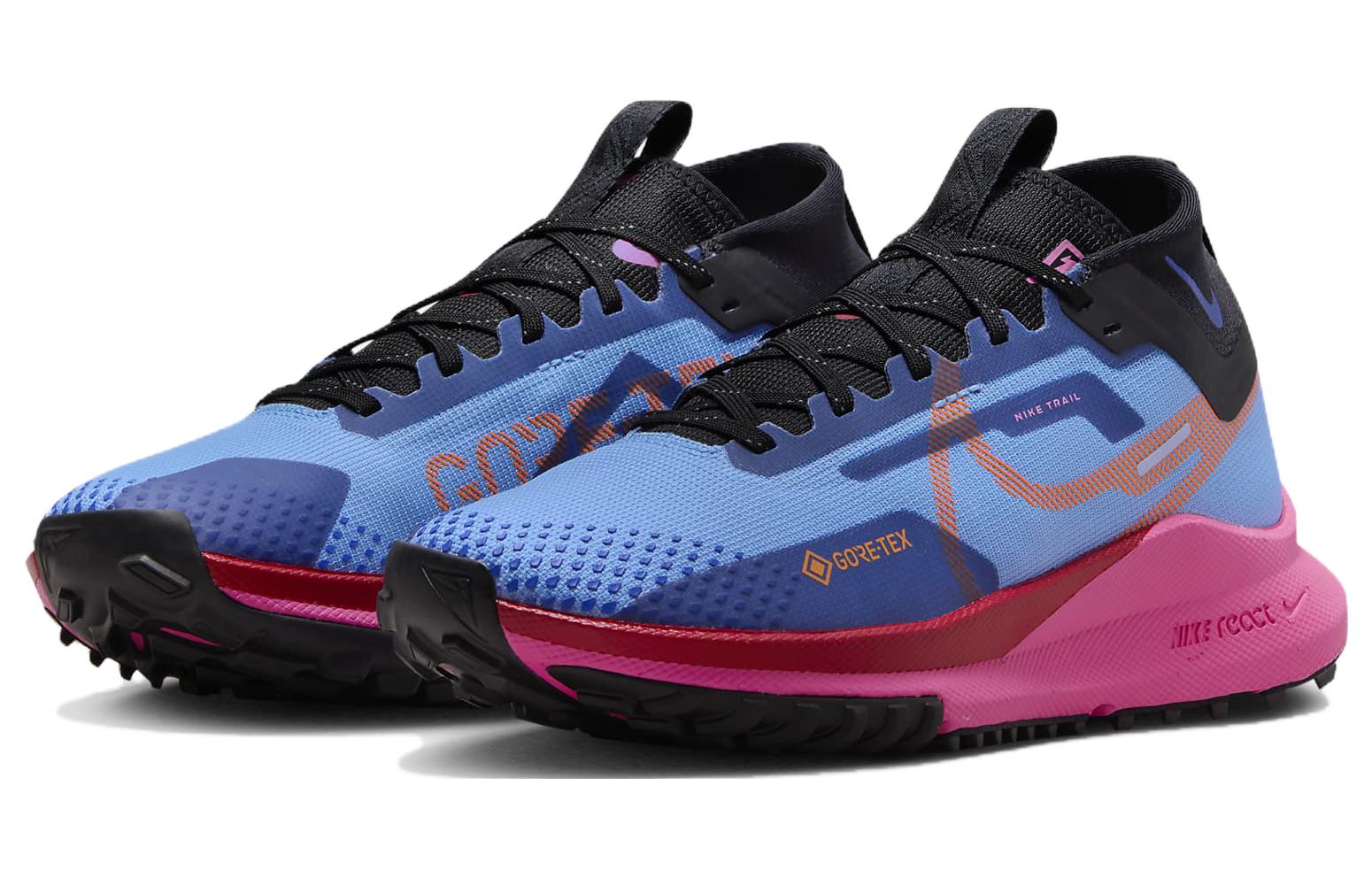 Lookbook (W) Nike React Pegasus Trail 4 GORE-TEX 'Azul Universitario y Rosa Brillante' FV1181-400