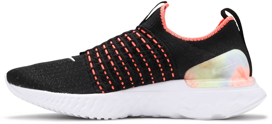 (Women) Nike React Phantom Run Flyknit 2 'Black Bright Mango' DD9668-001 Lookbook (Women) Nike React Phantom Run Flyknit 2 'Black Bright Mango' DD9668-001