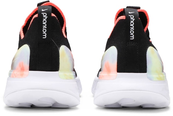 (Women) Nike React Phantom Run Flyknit 2 'Black Bright Mango' DD9668-001 Details for (Women) Nike React Phantom Run Flyknit 2 'Black Bright Mango' DD9668-001