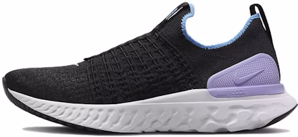 (Women) Nike React Phantom Run Flyknit 2 'Black Lilac' DZ5213-001 (Women) Nike React Phantom Run Flyknit 2 'Black Lilac' DZ5213-001