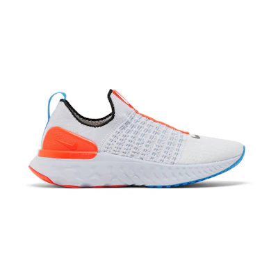 (W) Nike React Phantom Run Flyknit 2 'Grey Bright Crimson'