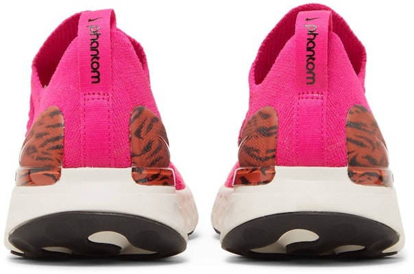 (Women) Nike React Phantom Run Flyknit 2 'Pink Prime Zebra' DQ7649-600 Details for (Women) Nike React Phantom Run Flyknit 2 'Pink Prime Zebra' DQ7649-600