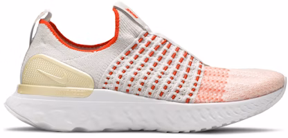 (Women) Nike React Phantom Run Flyknit 2 'Vast Grey Orange' CJ0280-003 (Women) Nike React Phantom Run Flyknit 2 'Vast Grey Orange' CJ0280-003