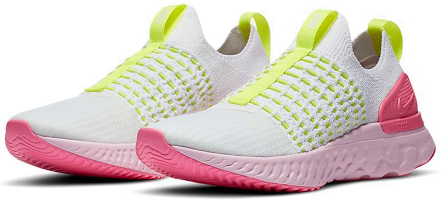 (W) Nike React Phantom Run Flyknit 2 'Putih Volt Pink Glow' CZ7991-100 Lookbook (W) Nike React Phantom Run Flyknit 2 'Putih Volt Pink Glow' CZ7991-100