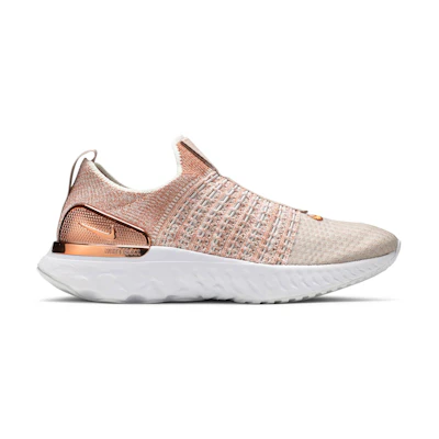 (W) Nike React Phantom Run Flyknit 2 PRM 'Fossil Stone Metallic Red Bronze'