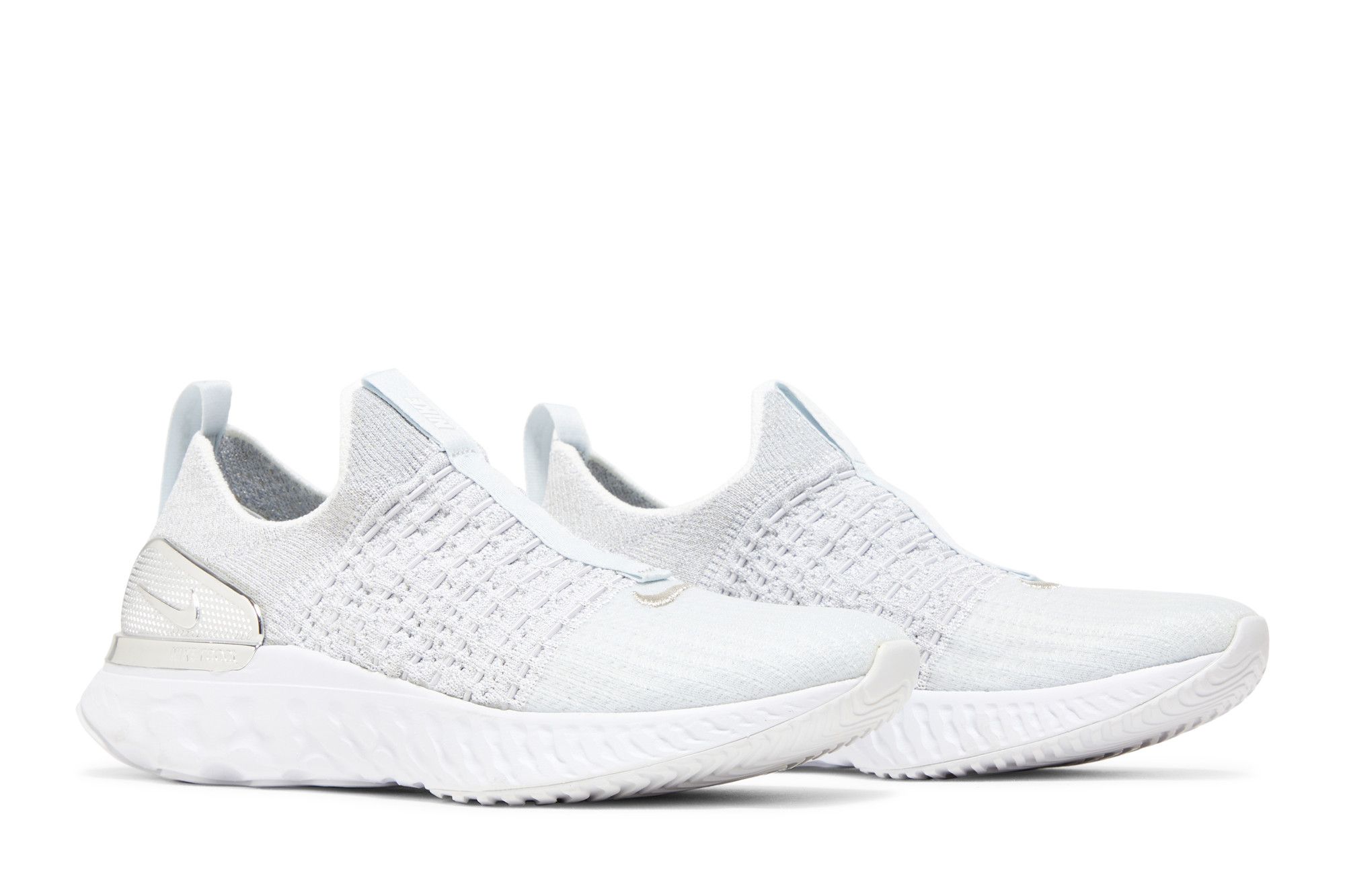 Cheap (Women) Nike React Phantom Run Flyknit 2 Premium 'Pure Platinum White' CZ4830-002