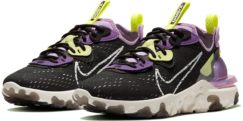 (W) Nike React Vision 'Hitam Ungu' CI7523-002 Lookbook (W) Nike React Vision 'Hitam Ungu' CI7523-002