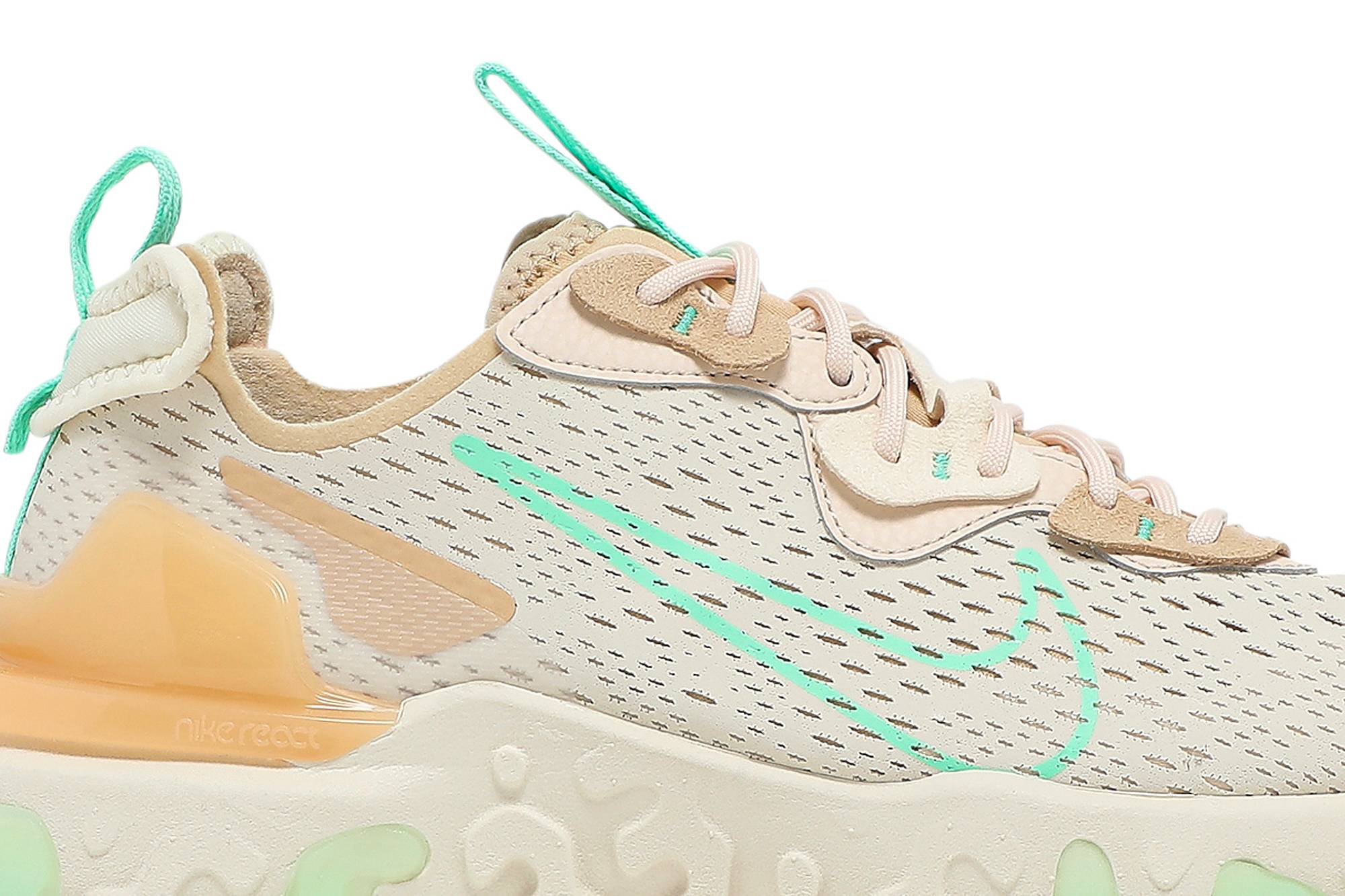 Nike React Vision- Pearl White Green orders Glow