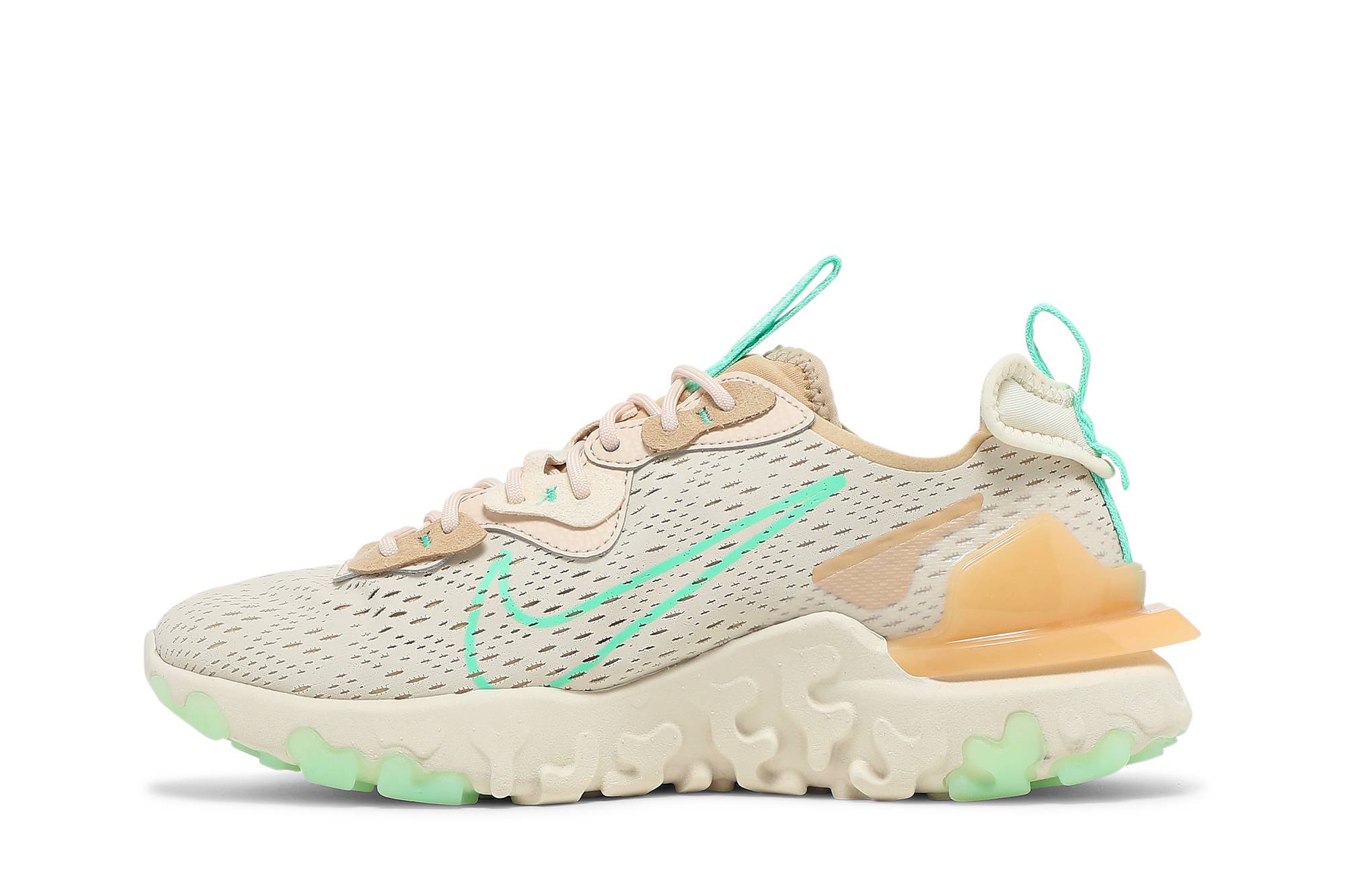 (W) Nike React Vision 'Pearl White Green Glow' 圖 3
