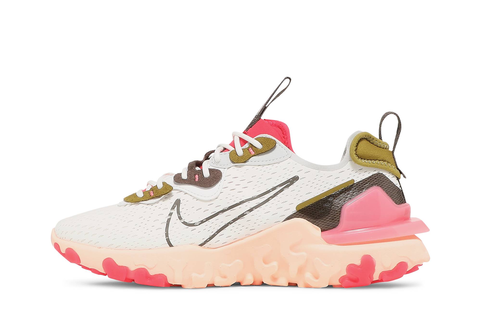 Lookbook (W) 나이키 리액트 비전 '화이트 시렌 레드' (Nike React Vision '화이트 시렌 레드') CI7523-102