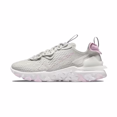 (W) Nike React Vision Light Bone Regal Pink
