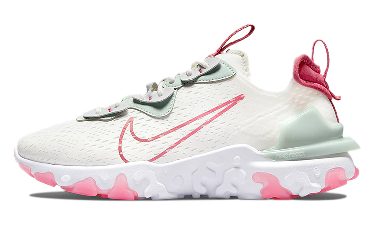 (W) Nike React Vision Low-Top Pink/White