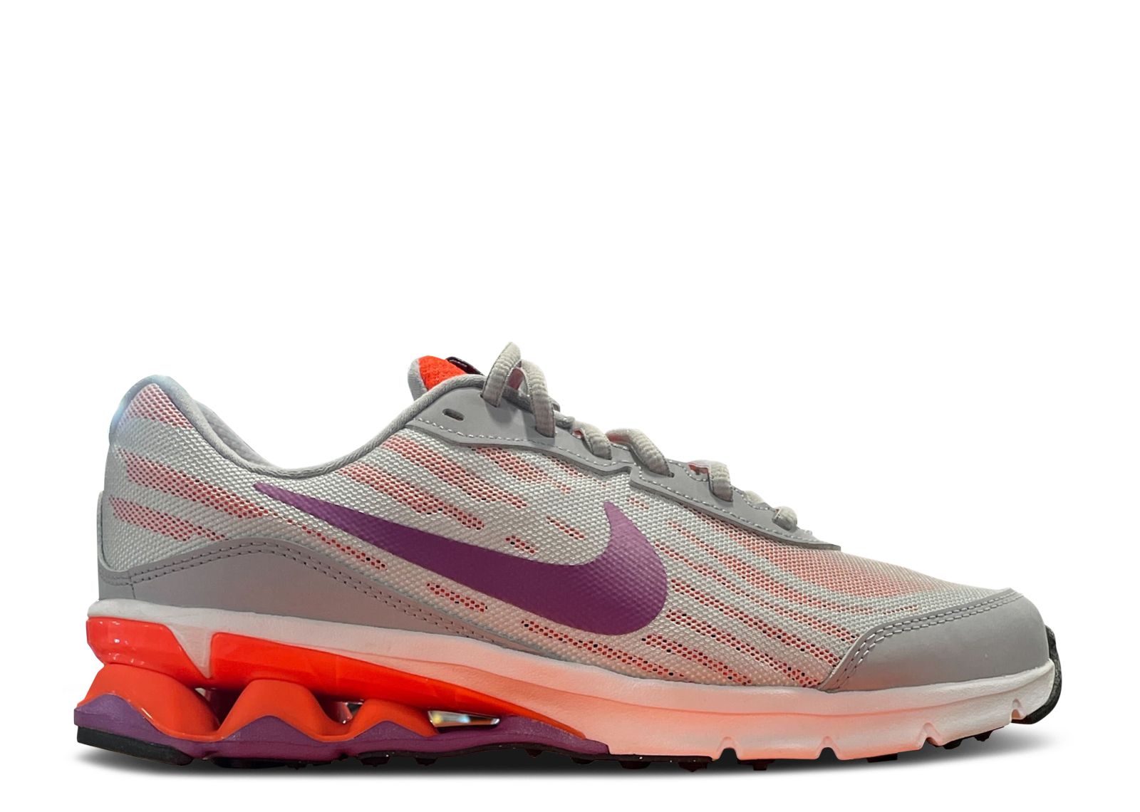 (Women) Nike Reax Run 9 'Wolf Grey Violet Shade Crimson' 653612-003