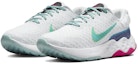 Lookbook (W) Nike Renew Ride 3 'Photon Dust Ocean Cube' dalam Warna Kelabu dan Biru Laut. DC8184-006