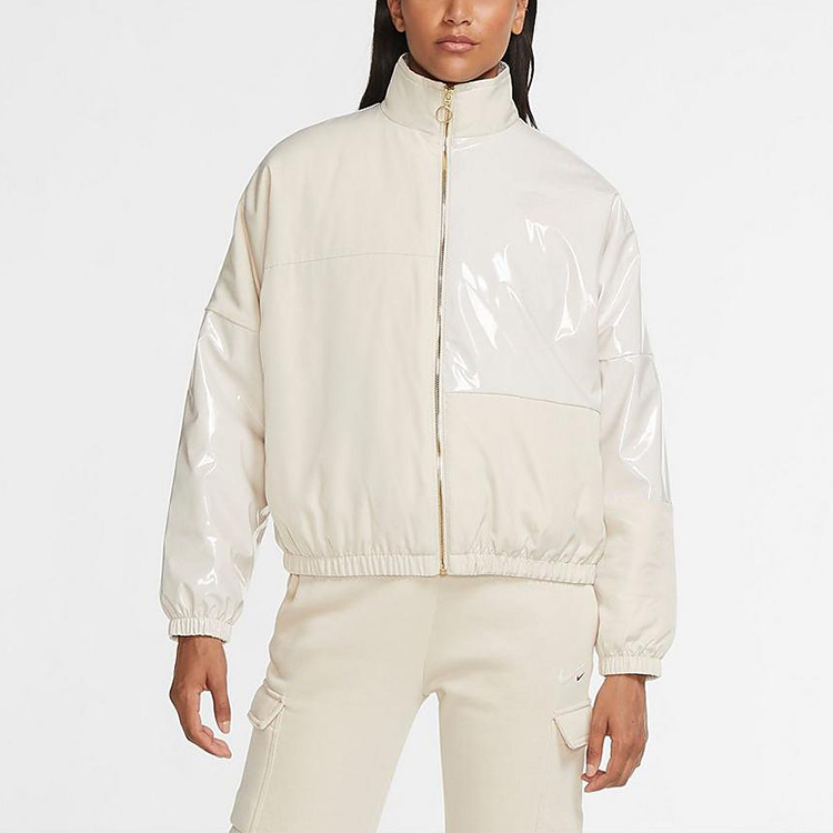 (Women) Nike Retro Glossy Paneled Track Jacket Women’s White CZ1870-140 圖 5